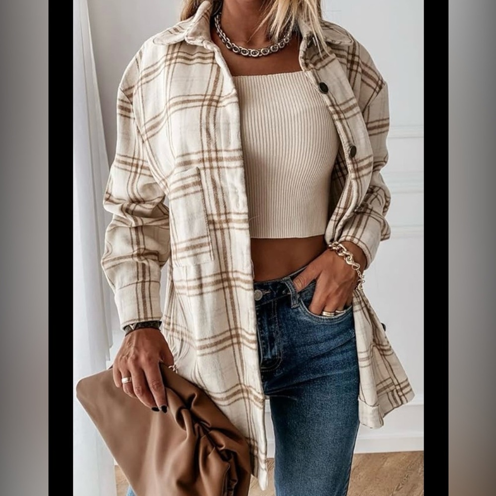Plaid Button-Up Shirt
